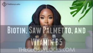 biotin, saw palmetto, and vitamin b5