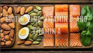 biotin, zinc, vitamin d, and vitamin a