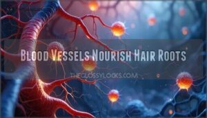 blood vessels nourish hair roots