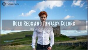 bold reds and fantasy colors