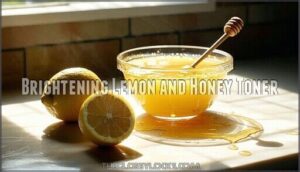 brightening lemon and honey toner