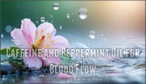 caffeine and peppermint oil for blood flow