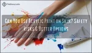 can you use acrylic paint on skin