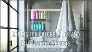 caring for colored hair and maintaining results
