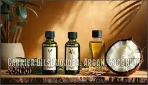 carrier oils (jojoba, argan, coconut)