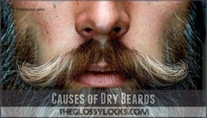 causes of dry beards