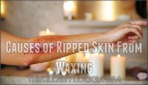 causes of ripped skin from waxing
