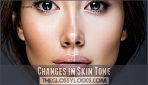 changes in skin tone
