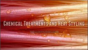 chemical treatments and heat styling