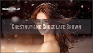 chestnut and chocolate brown