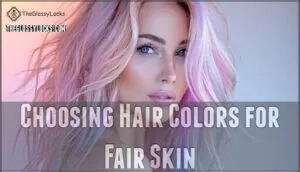 choosing hair colors for fair skin