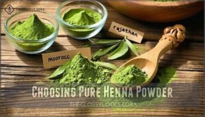 choosing pure henna powder
