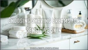 choosing shaving creams for sensitive skin