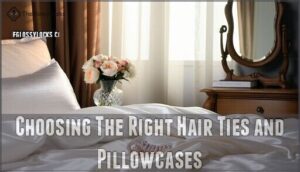 choosing the right hair ties and pillowcases