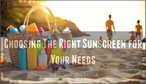 choosing the right sunscreen for your needs