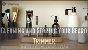 cleaning and storing your beard trimmer