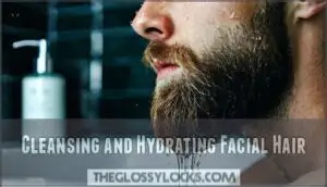 cleansing and hydrating facial hair