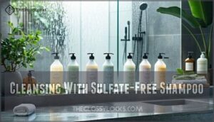 cleansing with sulfate-free shampoo