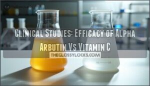 clinical studies: efficacy of alpha arbutin vs vitamin c