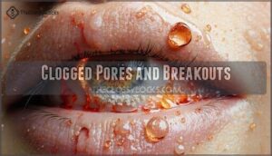 clogged pores and breakouts