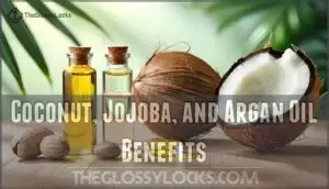 coconut, jojoba, and argan oil benefits