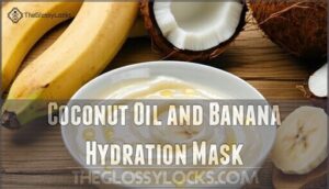 coconut oil and banana hydration mask
