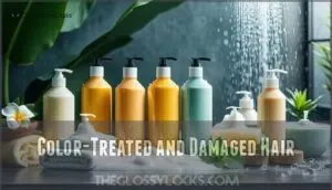 color-treated and damaged hair