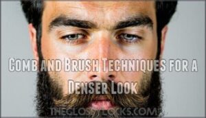 comb and brush techniques for a denser look