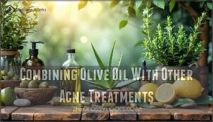 combining olive oil with other acne treatments