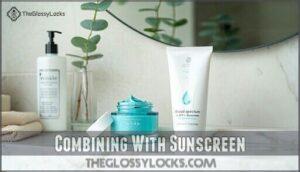 combining with sunscreen