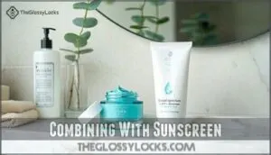 combining with sunscreen