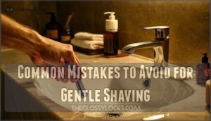 common mistakes to avoid for gentle shaving