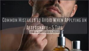 common mistakes to avoid when applying an aftershave