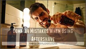common mistakes when using aftershave