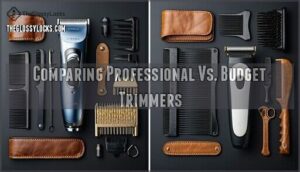 comparing professional vs. budget trimmers