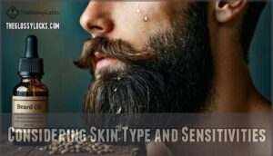 considering skin type and sensitivities