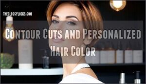contour cuts and personalized hair color