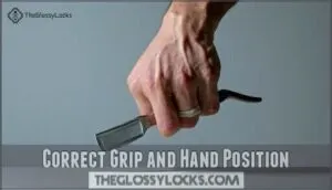 correct grip and hand position