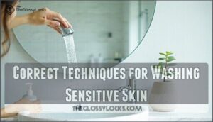 correct techniques for washing sensitive skin