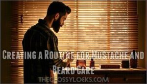 creating a routine for mustache and beard care