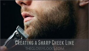 creating a sharp cheek line