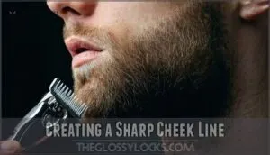creating a sharp cheek line