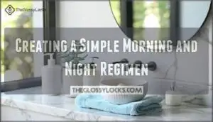 creating a simple morning and night regimen