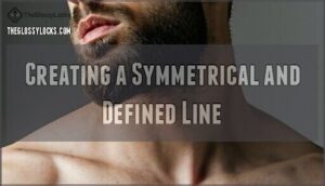 creating a symmetrical and defined line