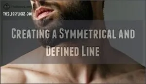 creating a symmetrical and defined line