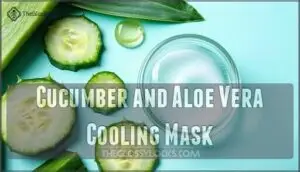 cucumber and aloe vera cooling mask