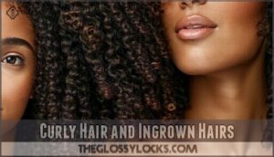 curly hair and ingrown hairs