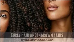 curly hair and ingrown hairs