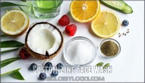 customizing face wash
