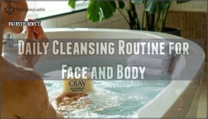 daily cleansing routine for face and body